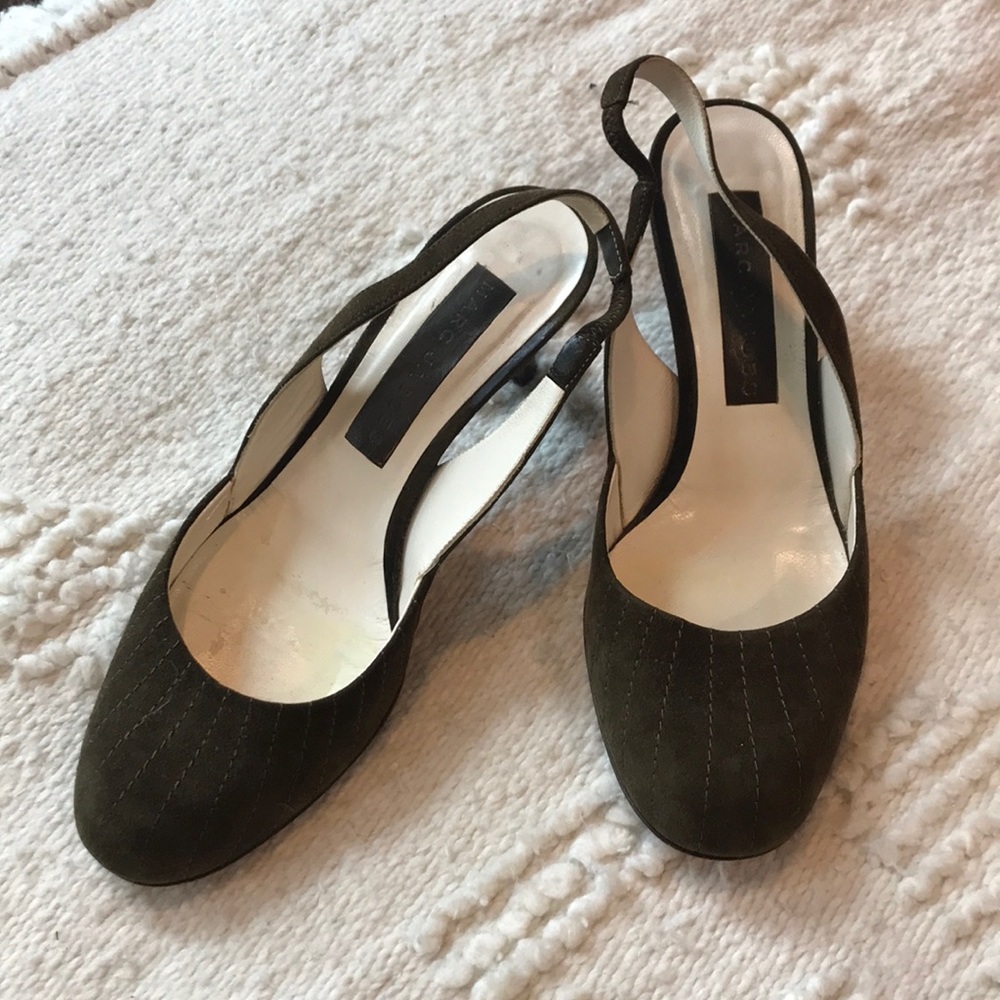 Marc Jacobs suede slingback heels